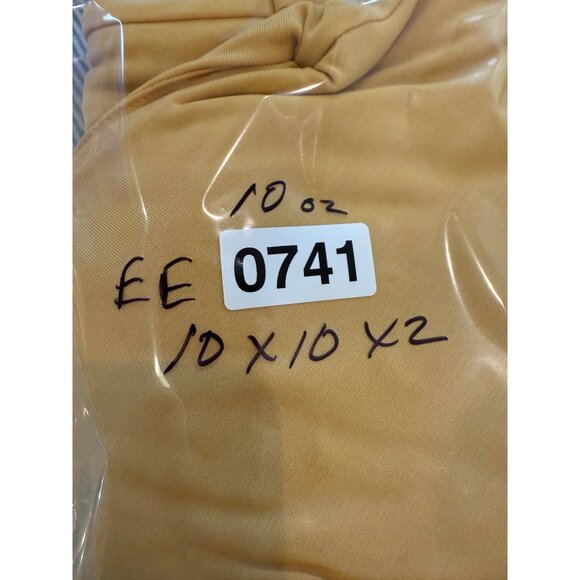 Veronica M Womens Yellow Sleeveless Wrap V-Neck Top S - Picture 9 of 9